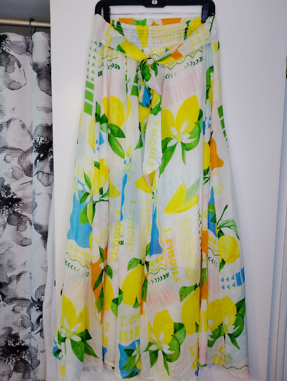 Women’s Lemon Print Maxi Skirt
